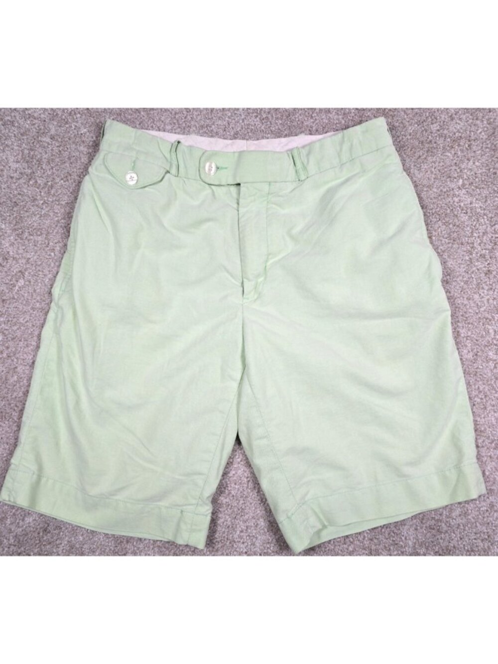 Polo Ralph Lauren Chino Shorts Embroidered Dog Flat Front Golf Preppy Men's 32